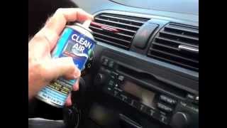 Clean Air Duct Treatment  How to chemically neutralize odors in your car [upl. by Peppy539]