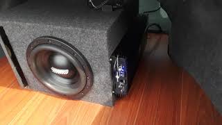 Sundown Audio U10 Dual 2 ohm and SOUNDQUBED S12250 mini demo [upl. by Lexa]