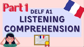 Practice DELF A1 Listening Comprehension  PART 1  DELF A1 Compréhension Orale [upl. by Eive]