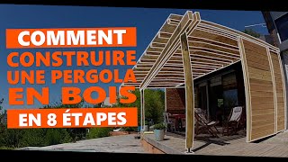 Comment construire une pergola en bois en 8 étapes [upl. by Sairacaz]