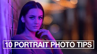 10 Portrait Photography Tips for Beginners [upl. by Oiznun]