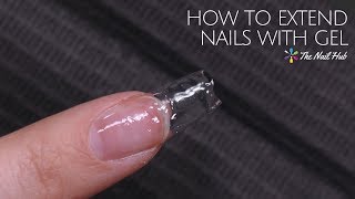 How To Extend Nails with Gel [upl. by Ecirtemed]