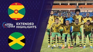 Grenada vs Jamaica Extended Highlights  CONCACAF Nations League  CBS Sports Golazo [upl. by Nnairet]