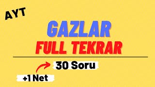 GAZLAR  Gazlar Full Tekrar 30 Soru Çözümü  AYT  11SINIF KİMYA [upl. by Pero603]