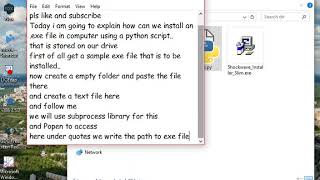 How to install exe file using a python script [upl. by Kanter757]