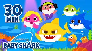 8Bit Baby Shark and more  Compilation  Best Baby Shark Songs  Baby Shark Official [upl. by Madid]