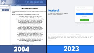 Evolution of Facebook 2004  2023 [upl. by Tomas177]