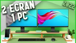 TUTO  COMMENT AVOIR DEUX ECRANS SUR UN SEUL PC [upl. by Neema]