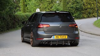 Volkswagen Golf 7 GTIR Compilation  Accelerations Launch Controls Loud sounds [upl. by Enihpesoj]