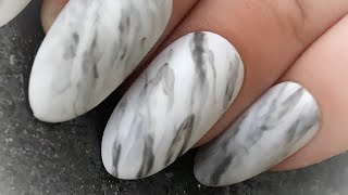 Marble Nails using CND Shellac [upl. by Anelyak637]