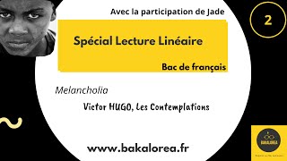 Lecture Linéaire 2 du CNED  Mélancholia de Victor HUGO [upl. by Holub]