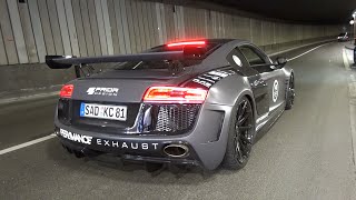 630HP Audi R8 V10 w Per4mance Exhaust  Brutal EXHAUST Sounds [upl. by Clercq]