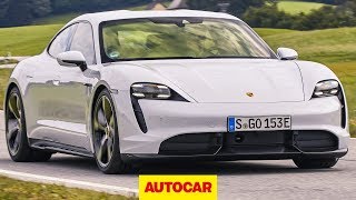 2020 Porsche Taycan review  new electric Porsche driven  Autocar [upl. by Ibby]