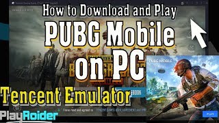 How to Play PUBG Mobile on PC OFFICIAL English Tencent Emulator [upl. by Nylzaj]