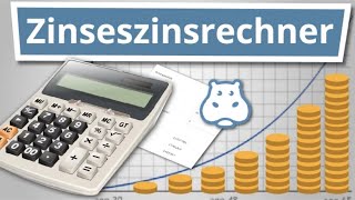 Zinsen berechnen  Zinseszinsrechner Tutorial [upl. by Magree891]