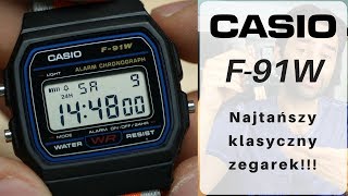 Tani klasyczny zegarek  Casio F91W [upl. by Nyrrat]