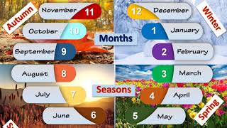 Learn English Months and Seasons [upl. by Leihcey]