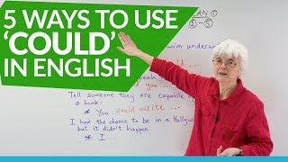 Learn English Grammar How to use the auxiliary verb COULD [upl. by Aldwon]