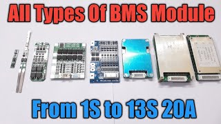 All types of BMS Module 1S to 13S 20A Battery Management System [upl. by Heffron510]