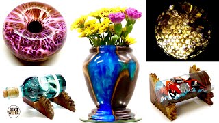 5 Amazing Epoxy Resin Art Projects [upl. by Nylehtak]