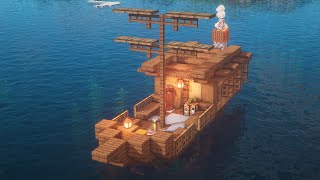 Minecraft How to Build a Simple Starter Boat House [upl. by Ahsitahs]