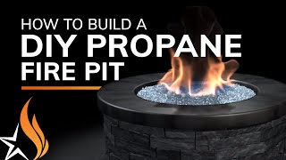 How To Build A DIY Fire Pit With Propane Gas [upl. by Sitnik]