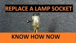 How to Replace a Lamp Socket [upl. by Ahsenra]