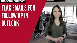 How to Flag Emails for Follow Up in Outlook  Stay Organized [upl. by Branen806]