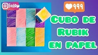 Tutorial cubo de rubik de papel mestraambclasse [upl. by Leila452]