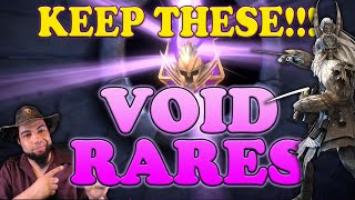 KEEP THESE Void Rares  Raid Shadow Legends [upl. by Bouton]