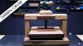 Making an EPIC Handcrafted BOOK PRESS [upl. by Ayela]