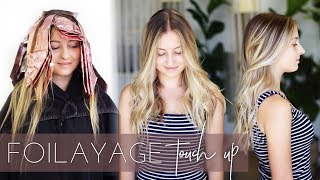 Foilayage Hair Technique  How to Touch up or Refresh a Balayage Easy Tutorial [upl. by Eelyam]