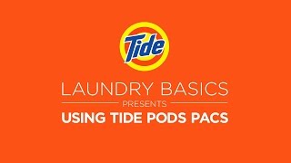 Tide PODS®  Laundry Tips How to Use Tide PODS® [upl. by Akcirehs848]