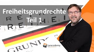 Das Prüfungsschema der Freiheitsgrundrechte – Teil 1 ► juracademyde [upl. by Assirolc]