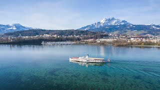 Dampfschiff Stadt Luzern kehrt zurück auf den Vierwaldstättersee [upl. by Marte]