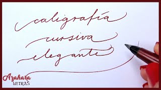 ✍️ Caligrafía Cursiva Elegante Alfabeto en Minúsculas y Mayúsculas [upl. by Ezechiel683]