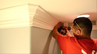 Two Piece Crown Moulding  How to Install the Base Trim [upl. by Dennett849]