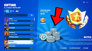 How to Gift Battle Pass With VBucks in Fortnite Chapter 4 Season 3 [upl. by Alur]