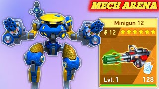 Salvor With Dual Minigun 12 Gameplay  Mech Arena [upl. by Pravit546]