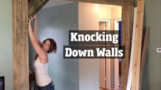 How to Update a 1950s Home  Removing Walls Remodeling and Creating a DIY Open home floor plan [upl. by Bail431]