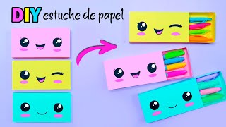 Manualidades con Papel  Cajitas de Papel DIY Estuche Lapicera  Tutorial Origami [upl. by Ahtinak]