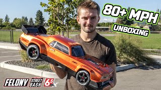 ARRMA Felony 6S Street Basher Unboxing and First Run [upl. by Ynaffat106]