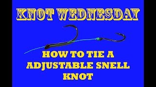 How to tie an Adjustable Snell Knot [upl. by Nolrak747]