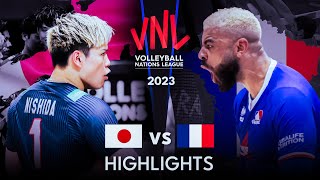 LEGENDARY MATCH  JAPAN vs FRANCE  Mens VNL 2023 [upl. by Odo335]