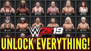 WWE 2K19  How To Unlock Everything WWE2K19 Tutorial [upl. by Emyle]