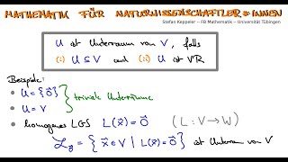 Unterräume 2  Beispiele [upl. by Armilda]