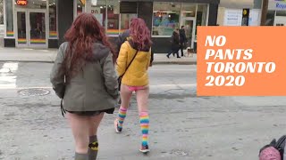 No Pants Day 2020 In Toronto Ontario Canada Highlight 3 [upl. by Razec]