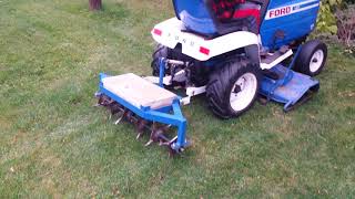 Homemade plug lawn aerator [upl. by Matheny167]