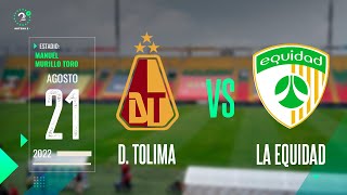 Deportes Tolima Vs La Equidad  EN VIVO [upl. by Nosneb]