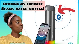 Opening My Hidrate Spark WATER Bottle LED sensor glows to remind you when it’s time to drink water [upl. by Arikaahs43]